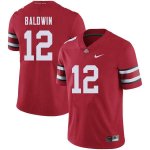 Men's Ohio State Buckeyes #12 Matthew Baldwin Red Nike NCAA College Football Jersey On Sale CKV7044LY